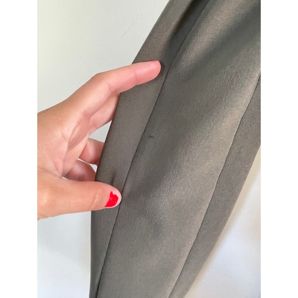 BOSTON PROPER Beyond Travel Collection olive green cold shoulder cutout blazer - Picture 10 of 11
